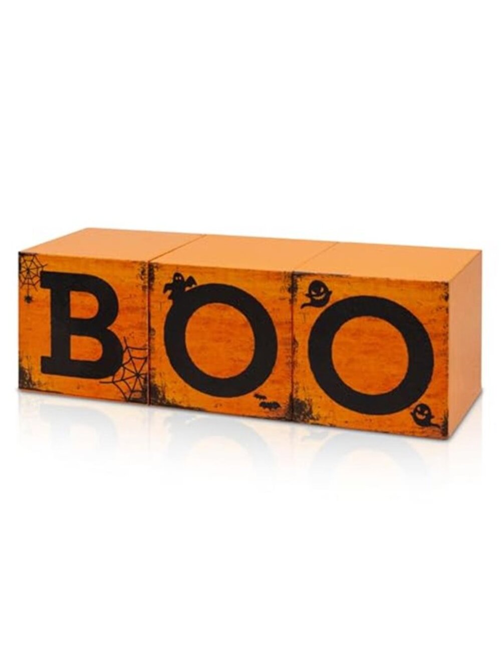3 Pcs Halloween Wooden Decor Boo Decorations Gifts for Indoor